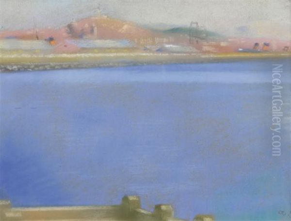 Marseille Oil Painting by Augusto Giacometti