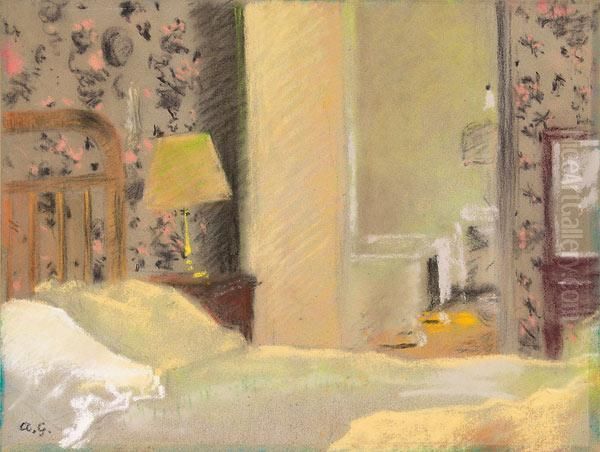 Mein Hotelzimmer In Paris. I Oil Painting by Augusto Giacometti