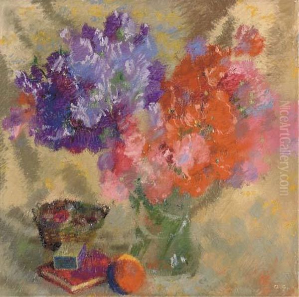 Blumen Ii Oil Painting by Augusto Giacometti