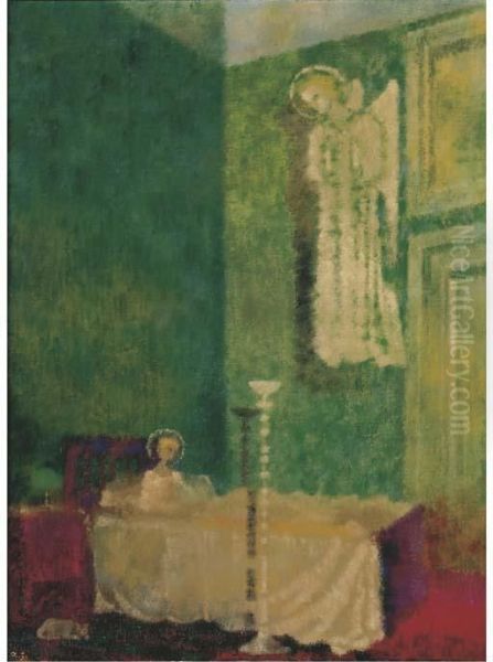 Verkundigung An Maria Oil Painting by Augusto Giacometti