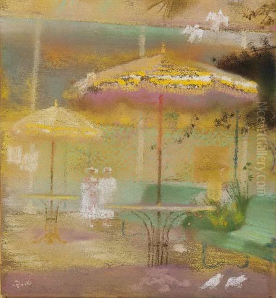 Hotelgarten In Biskra by Augusto Giacometti