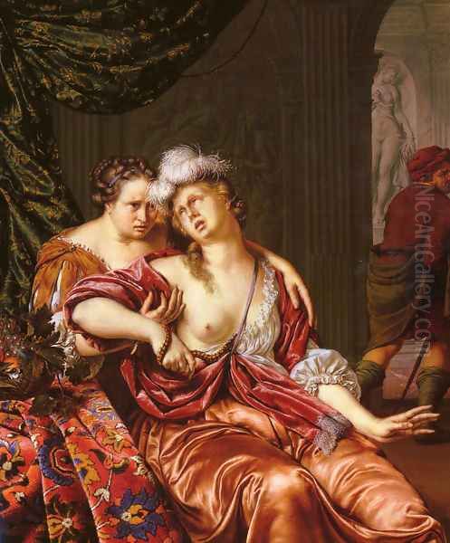 The Death of Cleopatra Oil Painting by Willem van Mieris