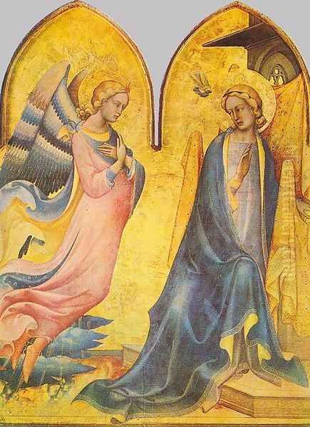 The Annunciation 1410-15 Oil Painting by Lorenzo Monaco