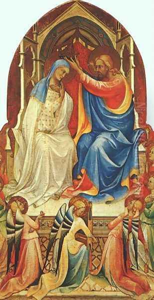 Coronation of the Virgin c. 1414 Oil Painting by Lorenzo Monaco