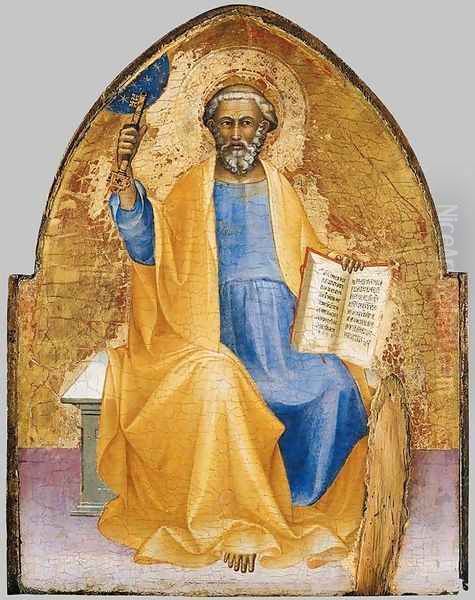 St Peter c. 1405 Oil Painting by Lorenzo Monaco