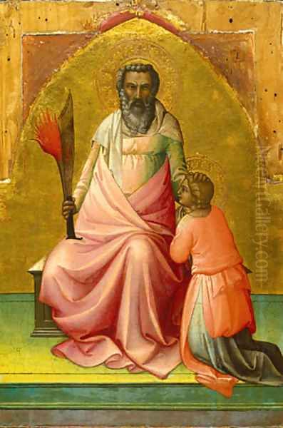 Abraham ca 1408 Oil Painting by Lorenzo Monaco