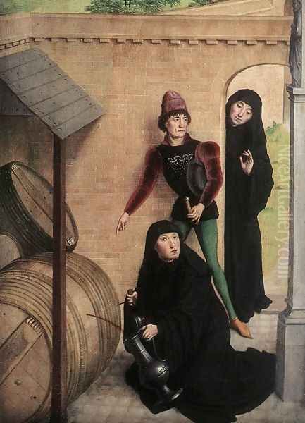 Scenes from the Life of St Bertin (detail 2) 1459 Oil Painting by Simon Marmion