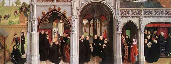 Scenes from the Life of St Bertin (2) 1459 Oil Painting by Simon Marmion