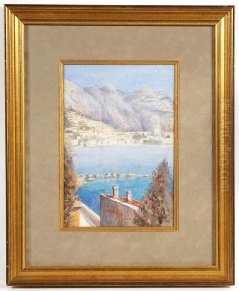 Mentone Oil Painting by Giovanni Giacometti