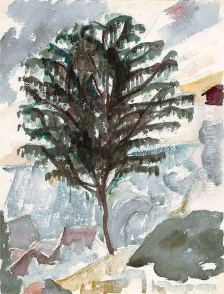 Albero Oil Painting by Giovanni Giacometti