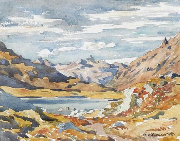 Bergsee Im Engadin Oil Painting by Giovanni Giacometti