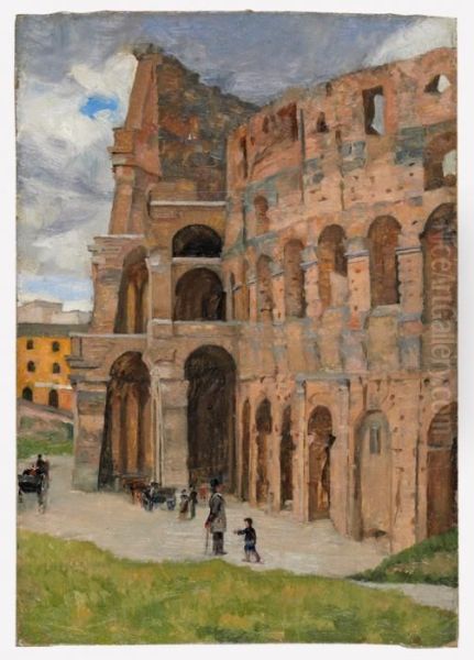 Colosseum In Rom Oil Painting by Giovanni Giacometti