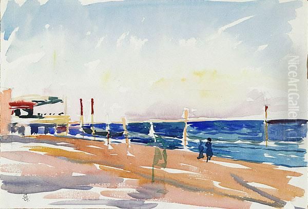 Lido Di Venezia Oil Painting by Giovanni Giacometti