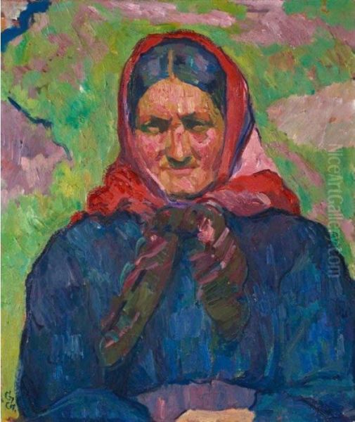 Carolina, 1921 Oil Painting by Giovanni Giacometti