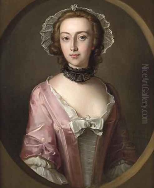 Portrait of Louisa Balfour 1751 Oil Painting by Philipe Mercier