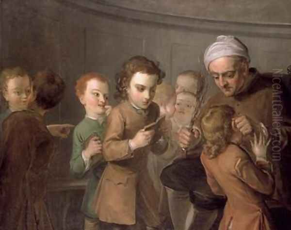 School for Boys 1738 2 Oil Painting by Philipe Mercier