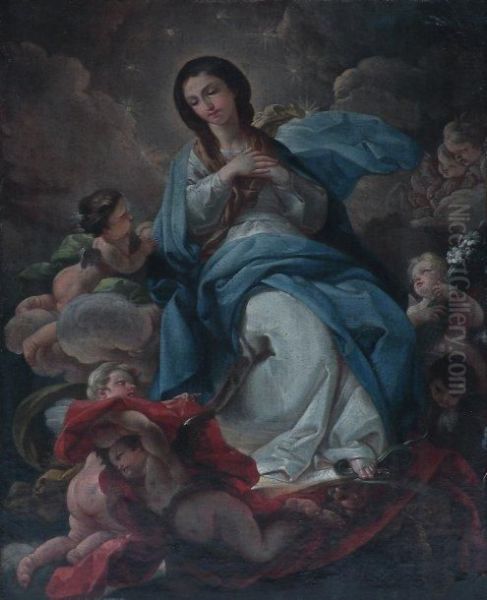 L'assomption De La Viergehuile Oil Painting by Corrado Giaquinto