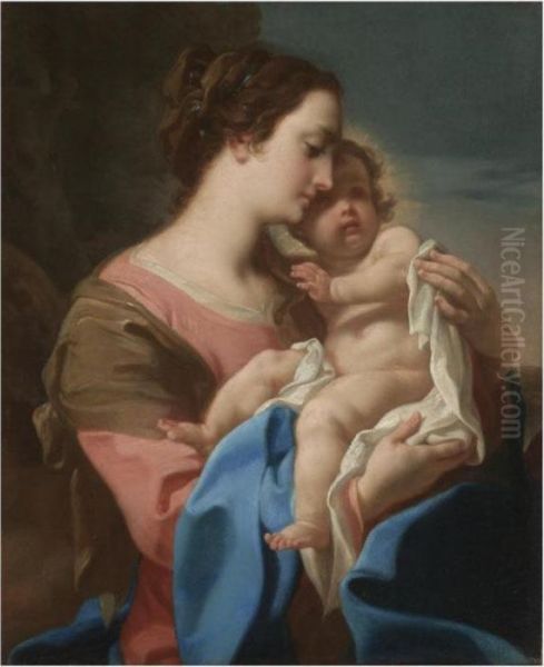 The Madonna And Child Oil Painting by Corrado Giaquinto