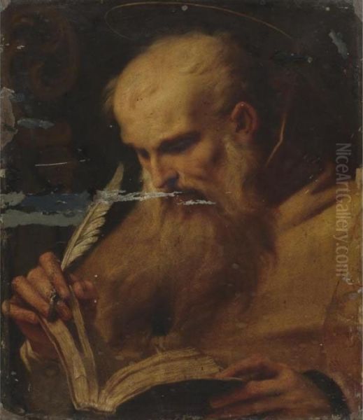 St. Bernard Of Clairvaux Oil Painting by Corrado Giaquinto