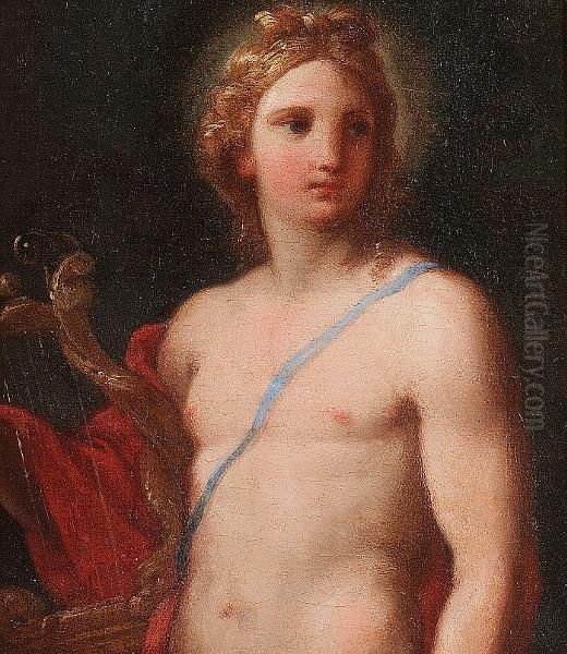 Apollo With His Lyre Oil Painting by Corrado Giaquinto