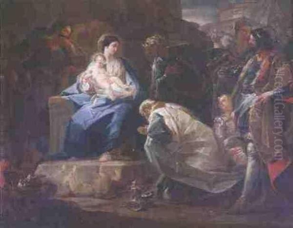 The Adoration Of The Magi Oil Painting by Corrado Giaquinto