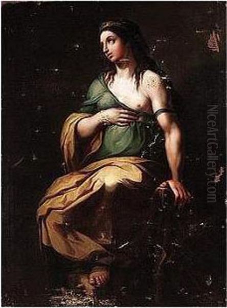 Saint Agnes Oil Painting by Corrado Giaquinto