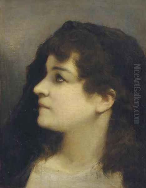 A young maiden Oil Painting by Gabriel Cornelius Ritter von Max