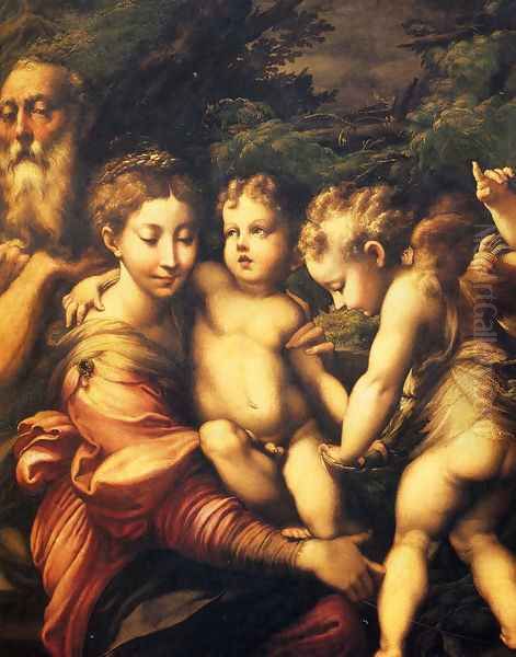 Rest on the Flight to Egypt 1524 Oil Painting by Girolamo Francesco Maria Mazzola (Parmigianino)