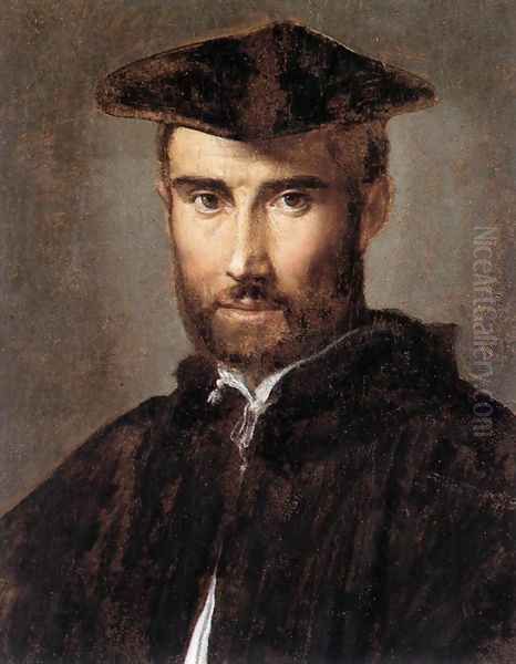 Portrait of a Man 1528-30 Oil Painting by Girolamo Francesco Maria Mazzola (Parmigianino)