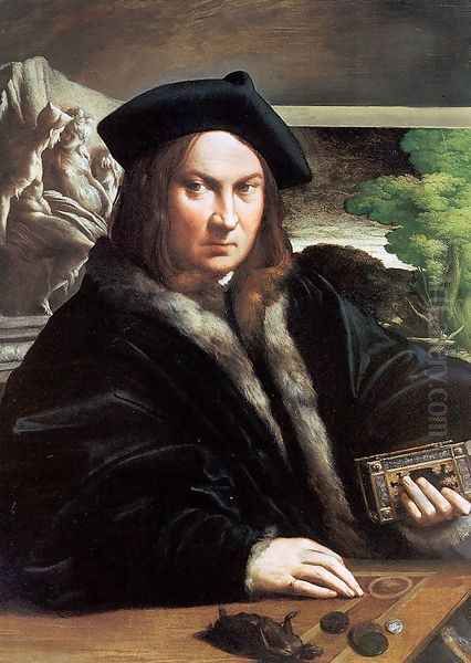 Portrait of a Man 1523 Oil Painting by Girolamo Francesco Maria Mazzola (Parmigianino)