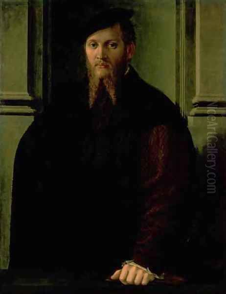 Portrait of a Man 2 Oil Painting by Girolamo Francesco Maria Mazzola (Parmigianino)