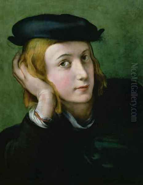 Portrait of a Young Man Oil Painting by Girolamo Francesco Maria Mazzola (Parmigianino)