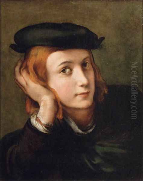 Portrait of a Youth Oil Painting by Girolamo Francesco Maria Mazzola (Parmigianino)