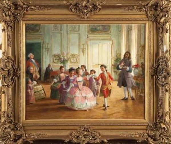 Le Premier Bal Oil Painting by Victor-Gabriel Gilbert