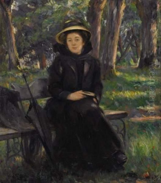 Le Grand Repos (dominical), Mrs. Victor Gilbert Oil Painting by Victor-Gabriel Gilbert