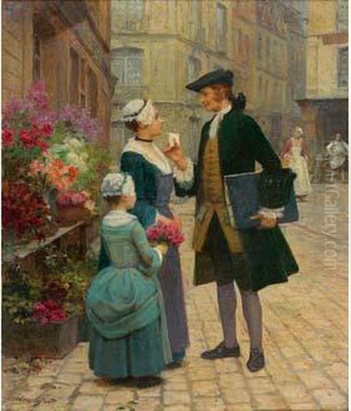 Pour La Fiancee Oil Painting by Victor-Gabriel Gilbert