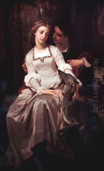 Tristan and Isolde Oil Painting by Hugues Merle