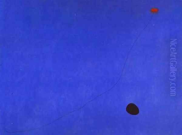 Blue III Oil Painting by Joaquin Miro