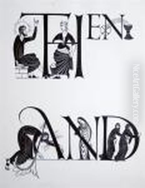 Illustrations From The Woman Of Samaria Oil Painting by Eric Gill