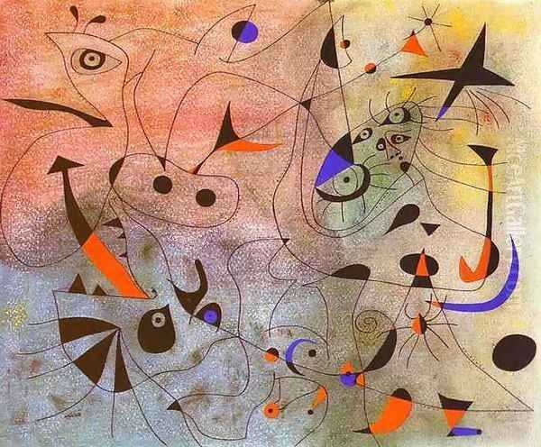 Constellation: The Morning Star Oil Painting by Joaquin Miro