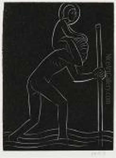 Wood Engravings Oil Painting by Eric Gill