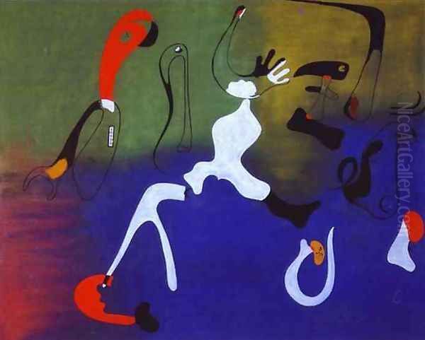 Composition Oil Painting by Joaquin Miro