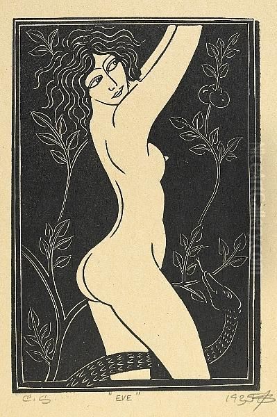 Eleven Prints Oil Painting by Eric Gill