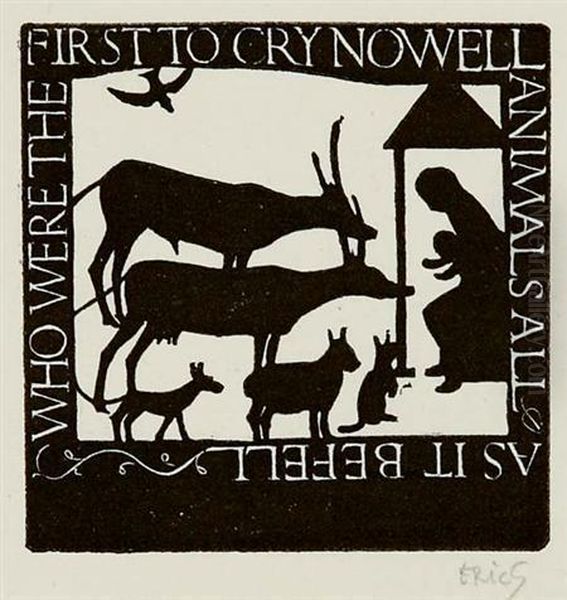 Animals All Oil Painting by Eric Gill