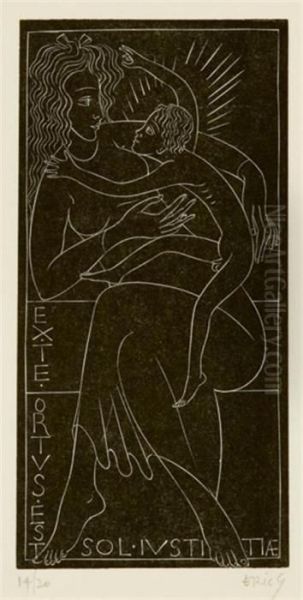 Adeste Fideles Oil Painting by Eric Gill