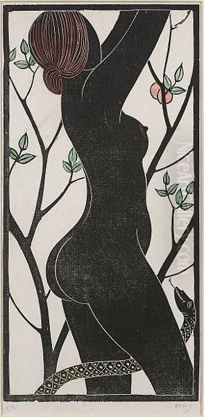 Eve (skelton P380) Oil Painting by Eric Gill