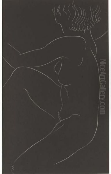 Three Plates, From Twenty-five Nudes Oil Painting by Eric Gill