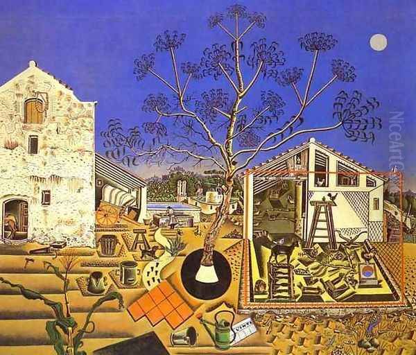 The Farm Oil Painting by Joaquin Miro