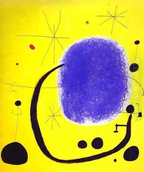 The Gold of the Azure Oil Painting by Joaquin Miro