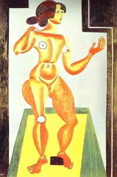 Standing Nude Oil Painting by Joaquin Miro